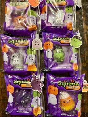 Crazy Fun Squeez Halloween Squishies - Complete Set